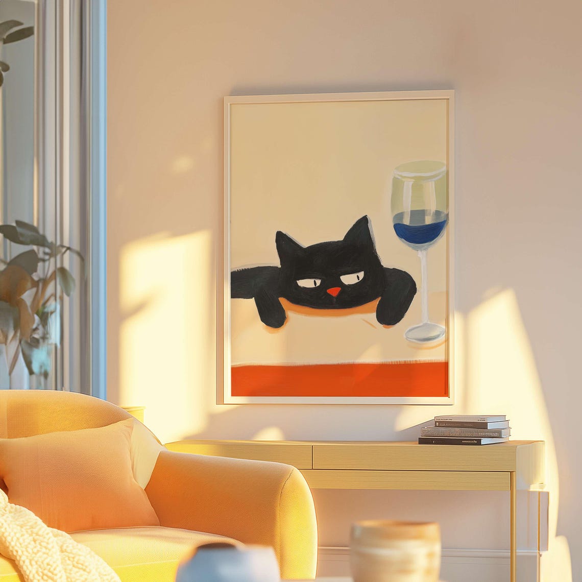 Cat Art Print, Retro Kitchen Decor - Image 2