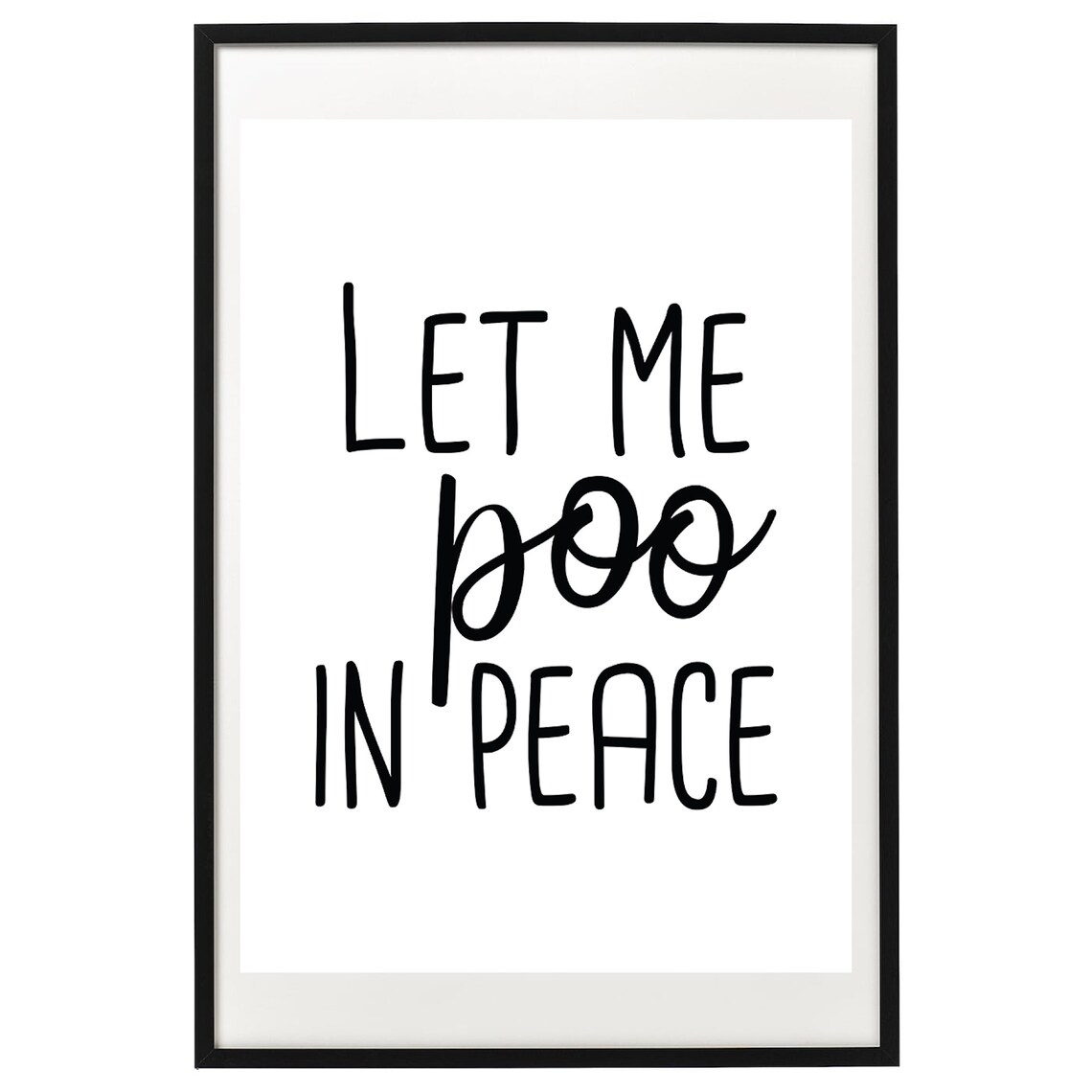 Let Me Poo In Peace Bathroom Humor Poster - Image 2