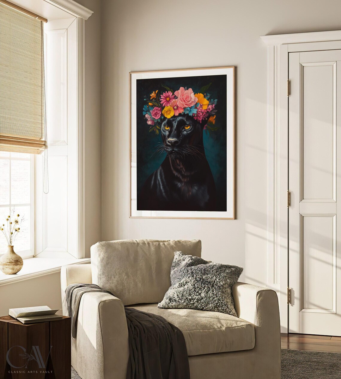 Black Panther Maximalist Eclectic Animal Art Print - Image 2