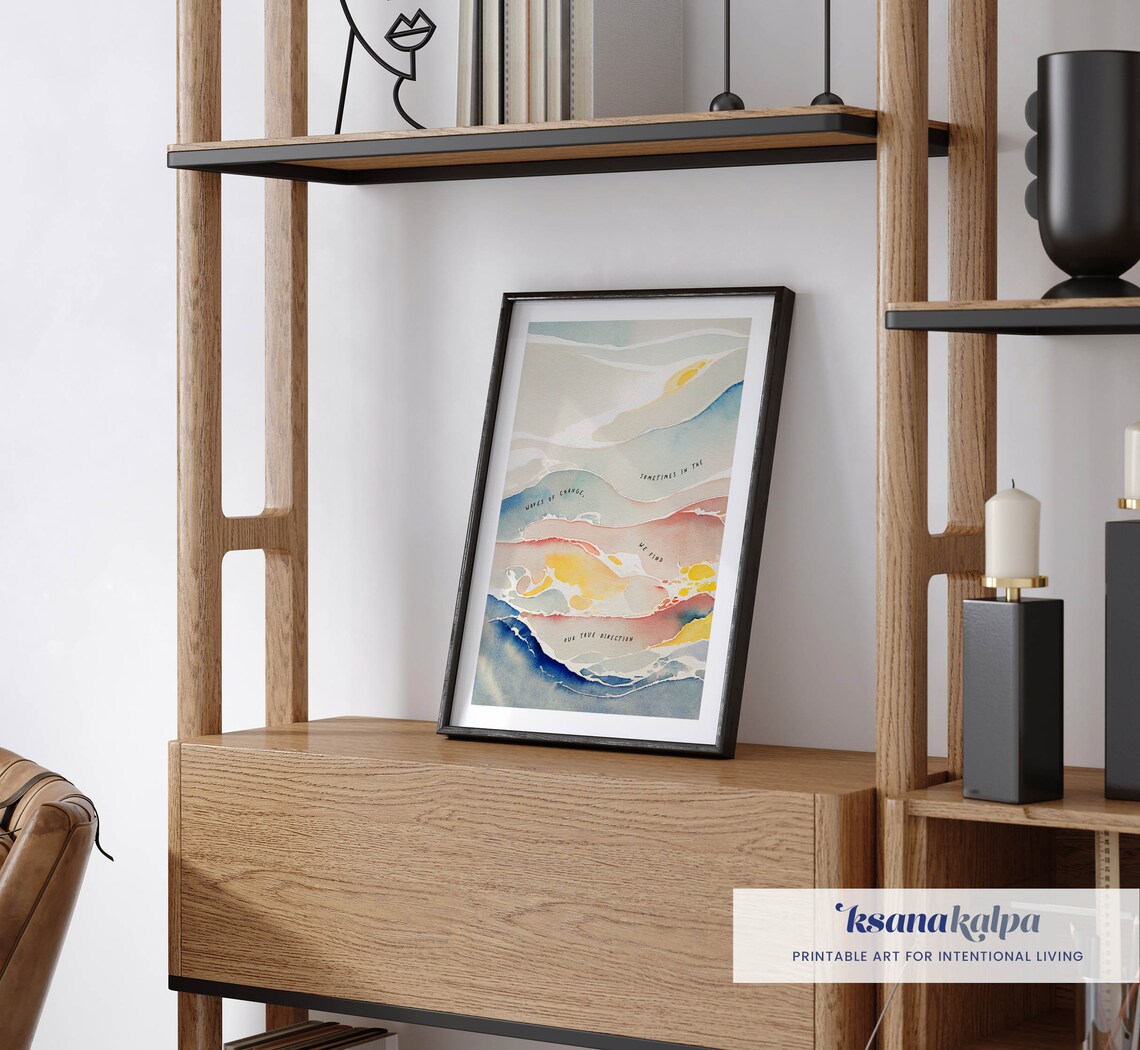 Waves Of Change Therapist Office Art Print - Image 2