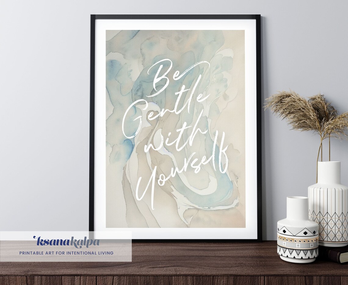 Be Gentle To Yourself Therapy Office Art Print - Image 2