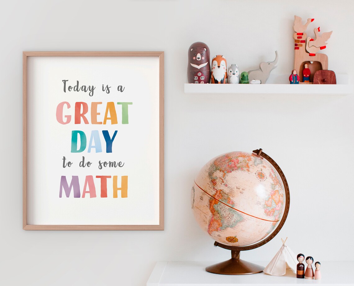 Math Learning Poster, Montessori Nursery Decor - Image 3