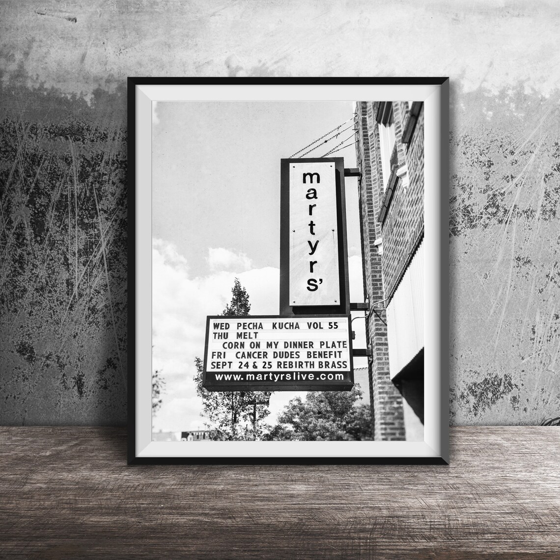 Martyrs Chicago Music Venue Marquee Sign Concert Nights Photo Poster - Image 2