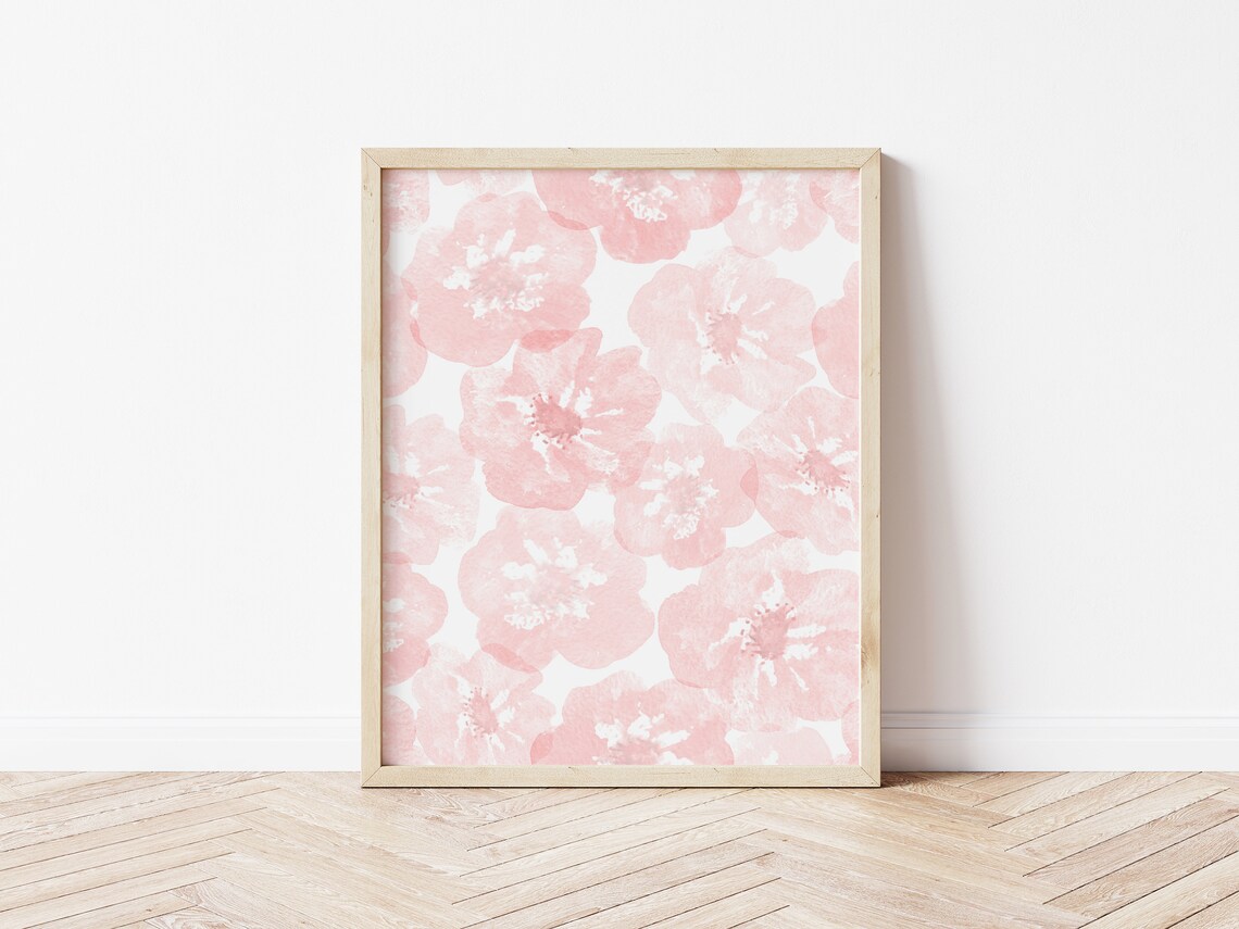 Watercolor Flowers Print, Minimalist Floral Art - Image 5