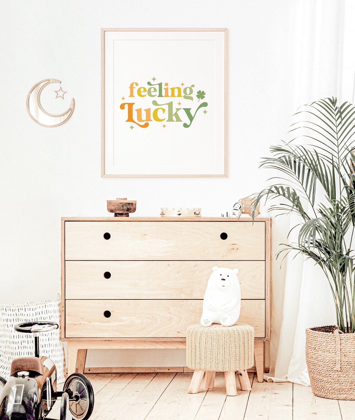 Feeling Lucky Boho St. Patrick's Day Poster Print - Image 3