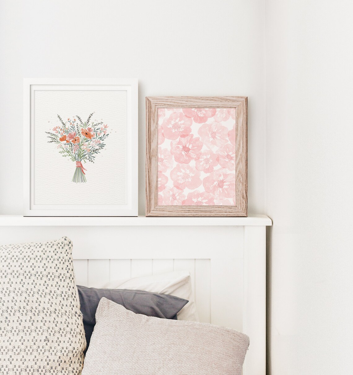 Watercolor Flowers Print, Minimalist Floral Art - Image 4
