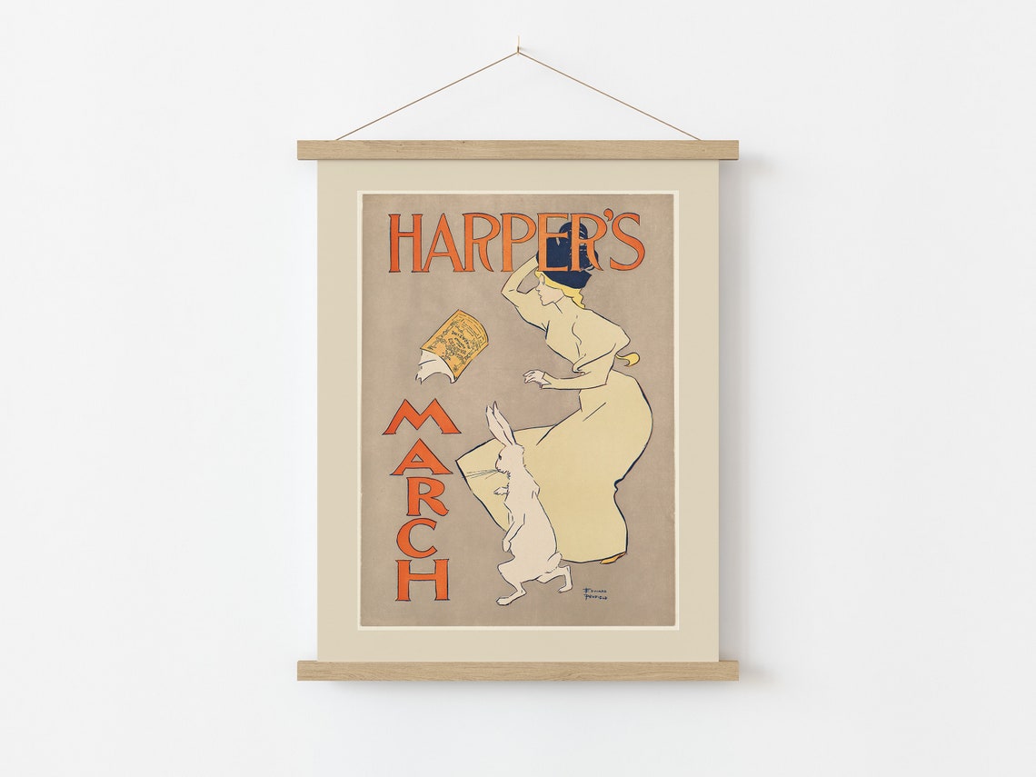 Vintage Easter Decor Easter Wall Art Vintage Easter Art Print Neutral Easter Decor Vintage Harpers Print Digital Download - Image 2