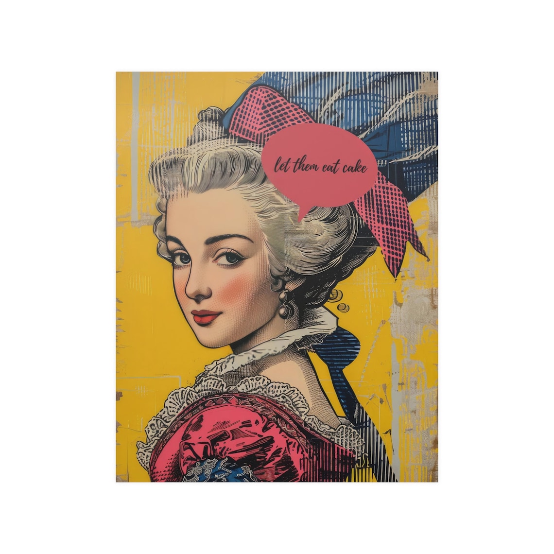 Marie Antoinette Pop Art Poster, Let Them Eat Cake - Image 3