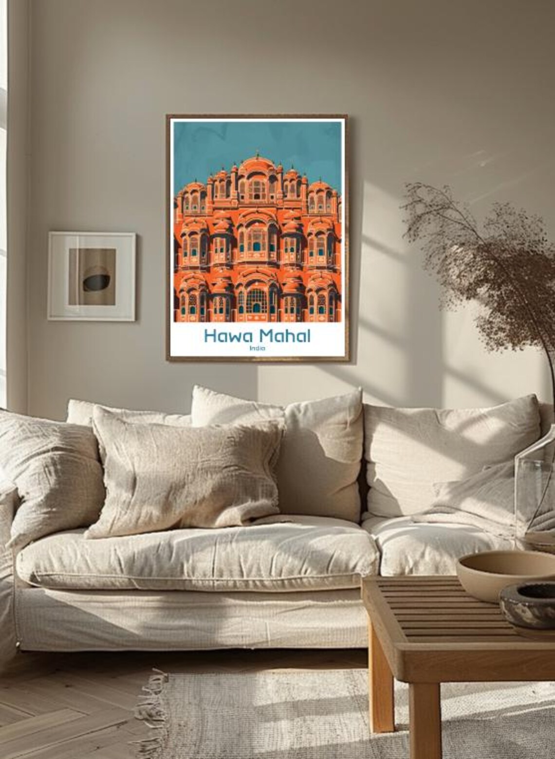 Hawa Mahal Jaipur India Palace of Winds Terracotta Facade Poster - Image 3