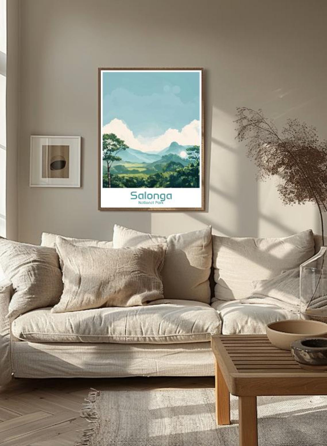 Salonga National Park Rainforest Mountain View Congo Art Poster - Image 3