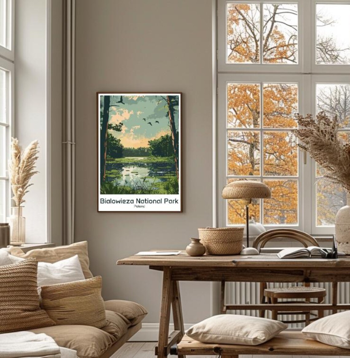 Bialowieza National Park Poland Forest Lake Serenity Scene Poster - Image 4