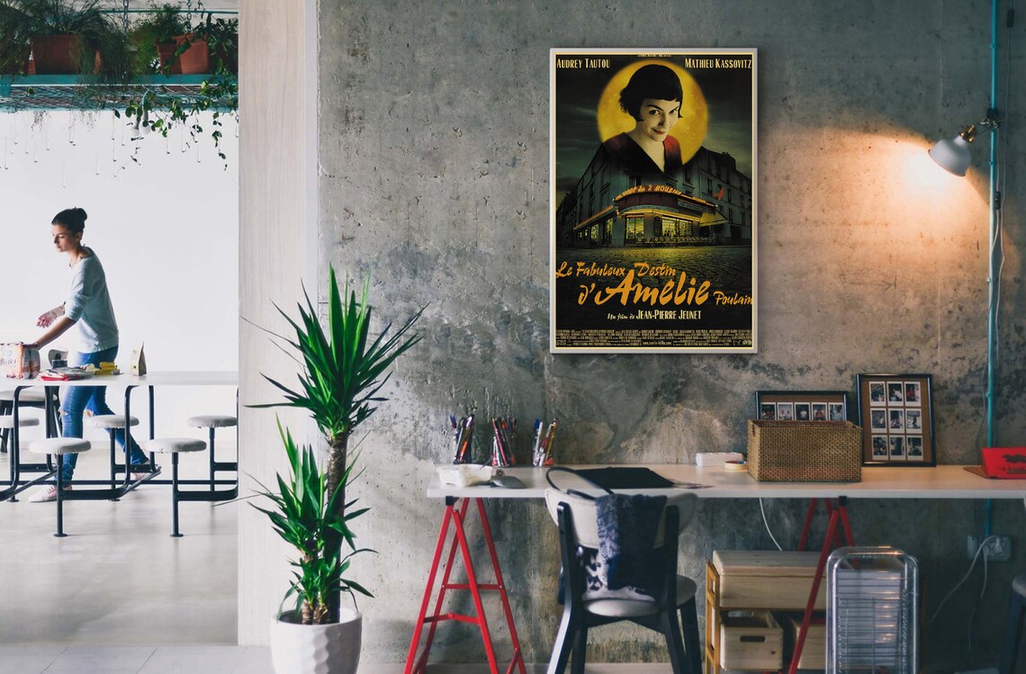 Amelie French Cinema Classic Movie Poster Audrey Tautou Parisian Art - Image 3