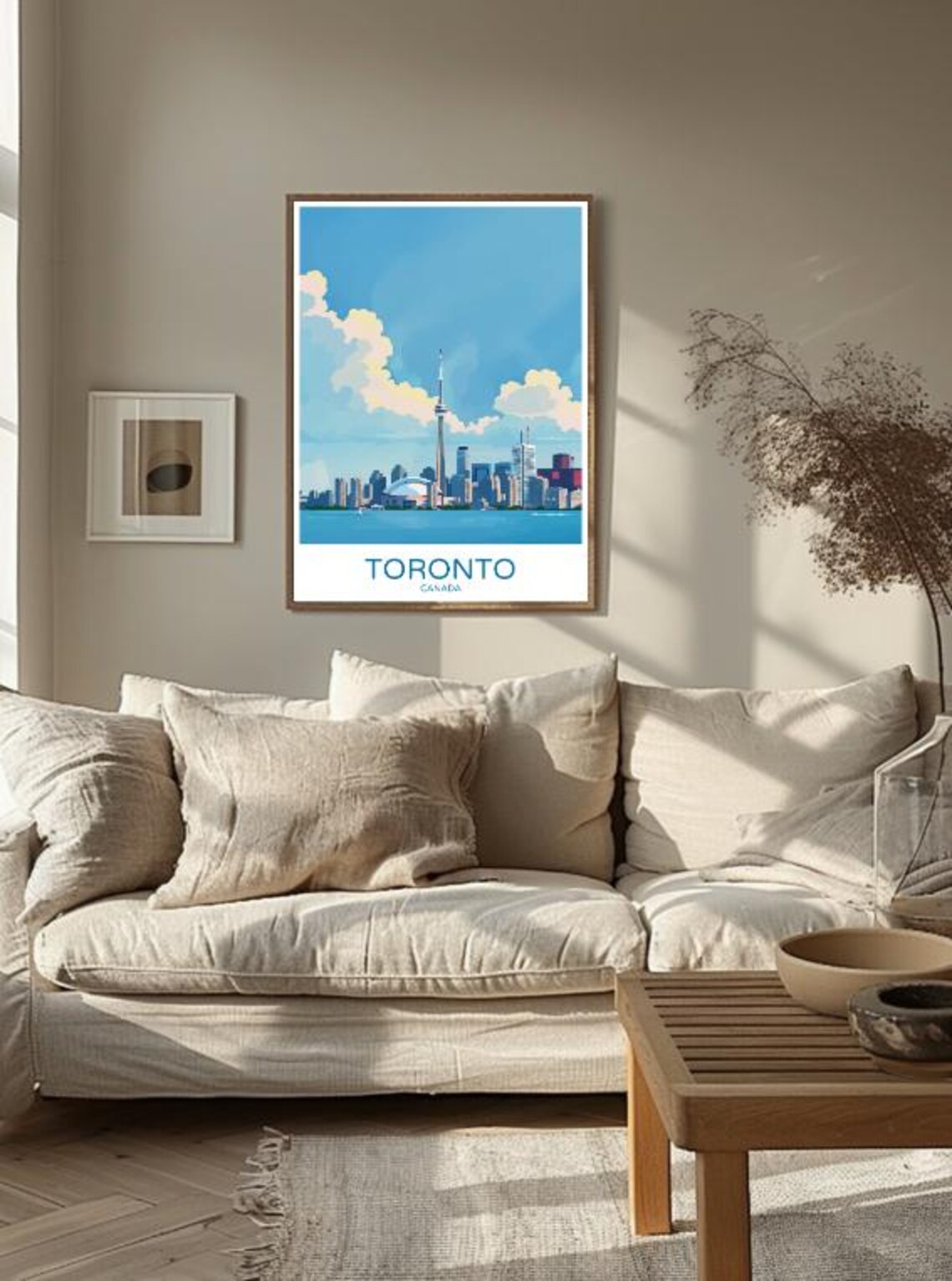Toronto Canada CN Tower Skyline Waterfront Minimalist Travel Poster - Image 2