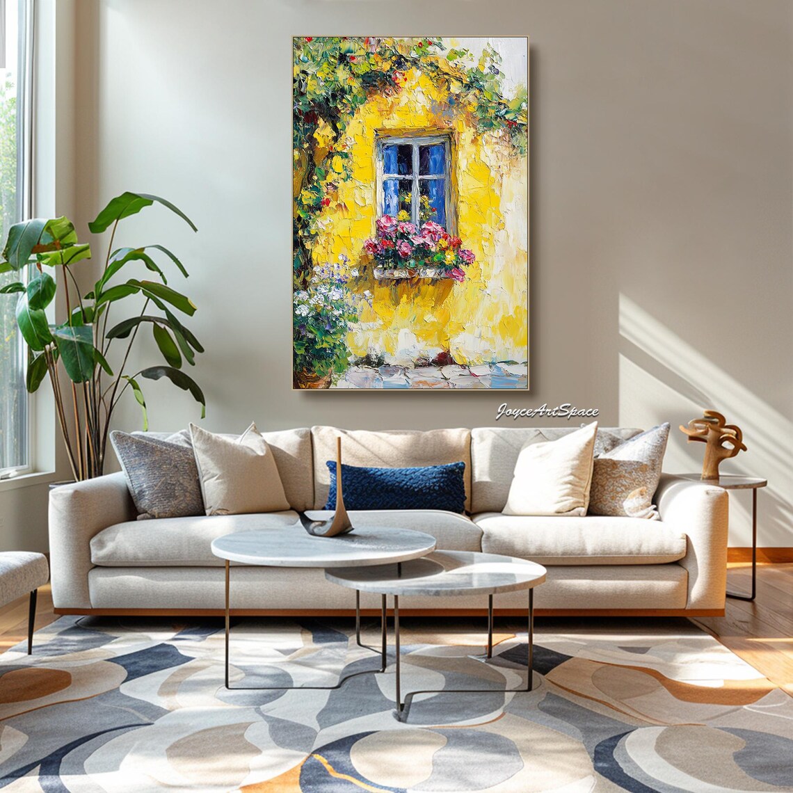 Italian Countryside Flower Art Print, Boho Modern - Image 3