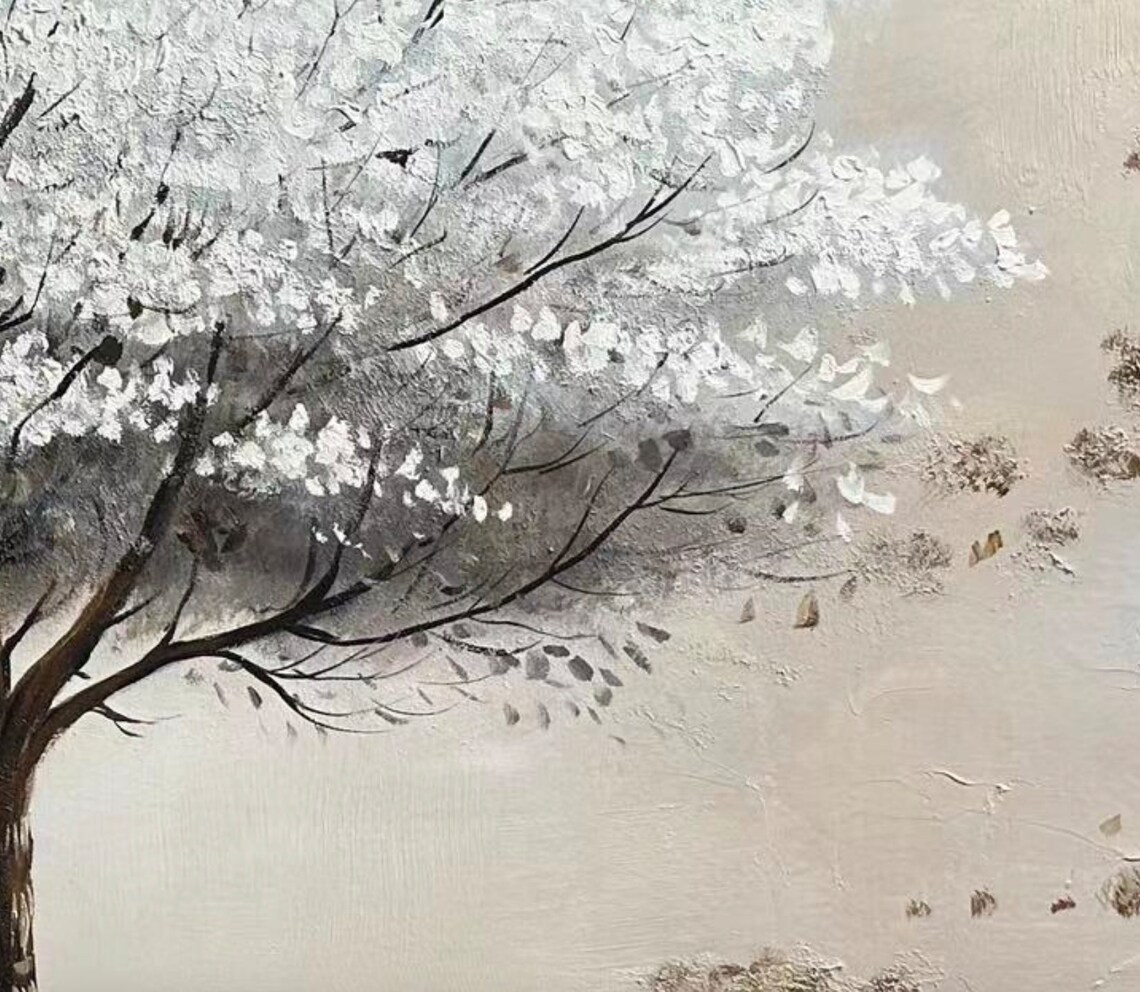 Abstract Tree Oil Painting, Landscape Wall Print - Image 5