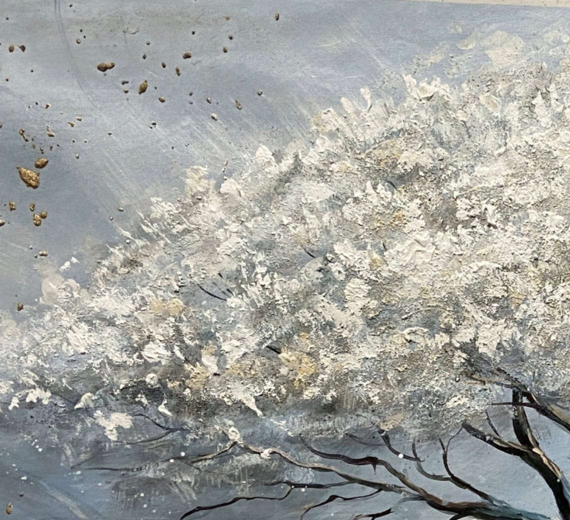 Abstract Tree Landscape, Oil Painting Art Print - Image 5