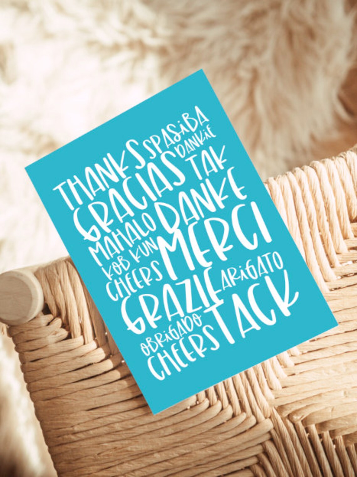Thank You Languages, Merci Gracias Danke Art Print - Image 5