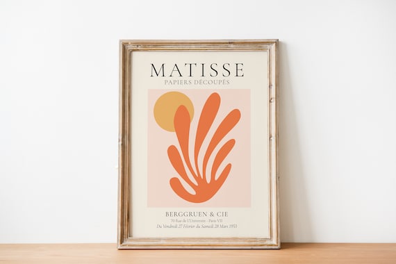 Henri Matisse Papiers Decoupes Orange Abstract Exhibition Art Poster