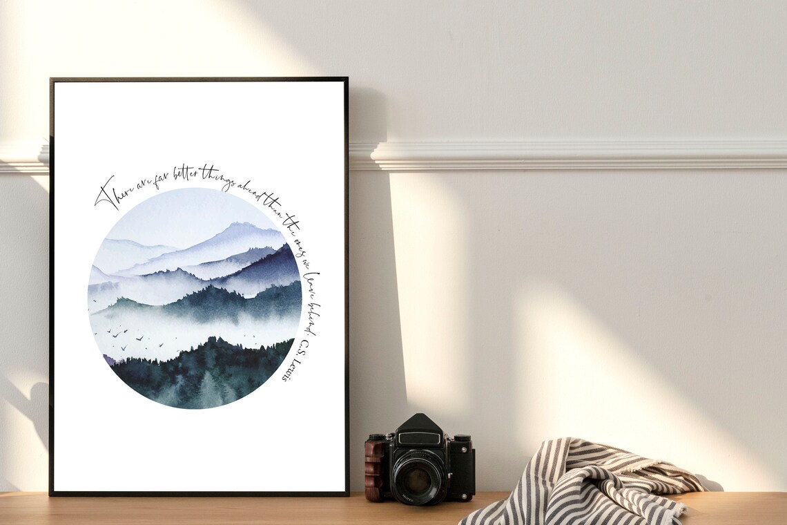 C.S. Lewis Quote Print, Coastal Beach House Art - Image 2