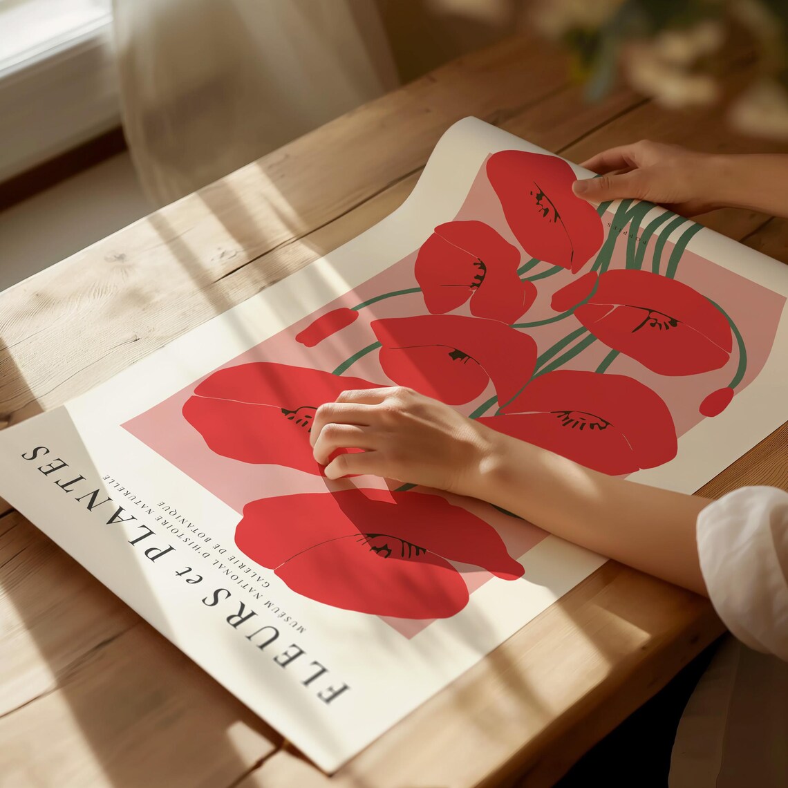 Poppy Poppies Vintage Botanical Art Print, Red Flowers - Image 5