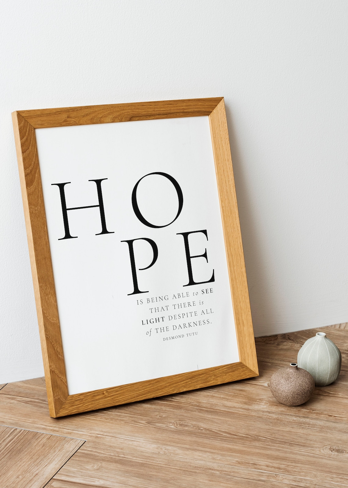 Desmond Tutu Hope Quote, Inspirational Poster - Image 2