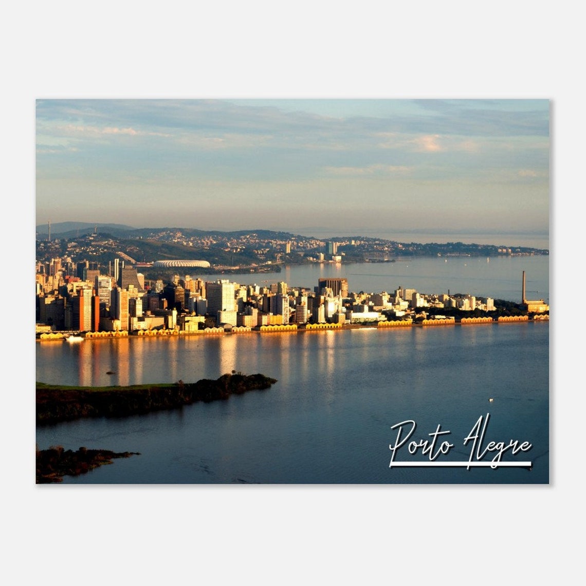 Porto Alegre Brazil Print Cityscape Travel Photo Poster