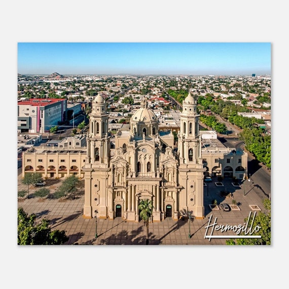 Hermosillo Catedral Poster Mexico Travel Photography Print