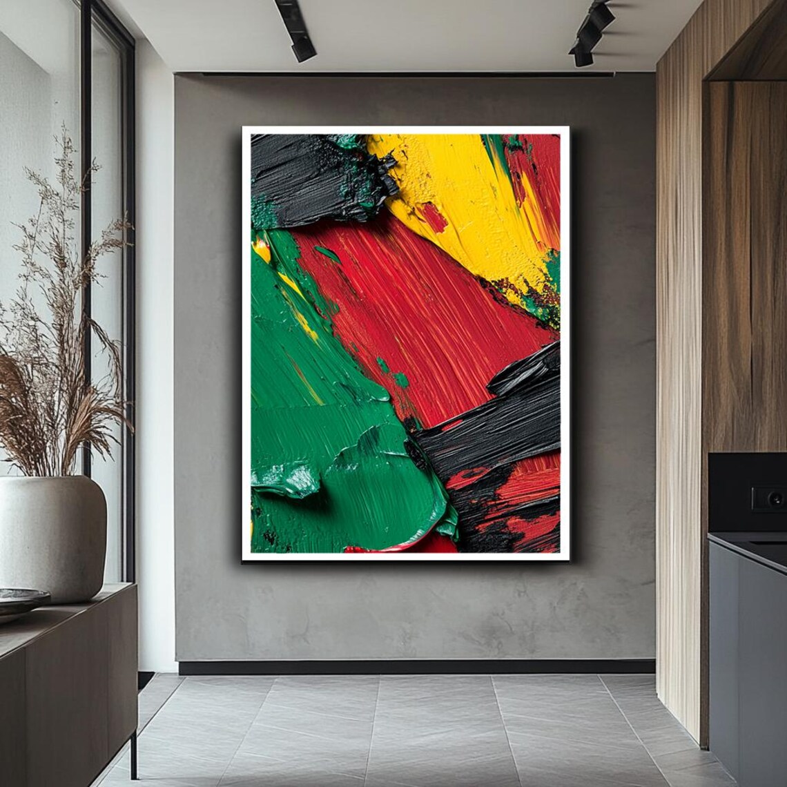 Colorful Abstract Expressionist Art Print, Modern - Image 2