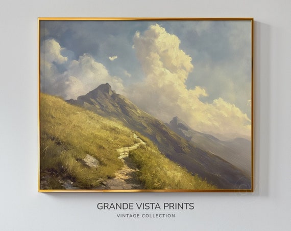 Mountain Trail Landscape Art Print