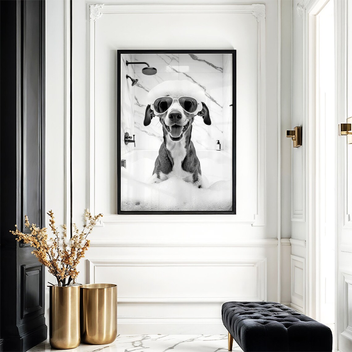 Greyhound Toilet Print, Funny Bathroom Decor - Image 4