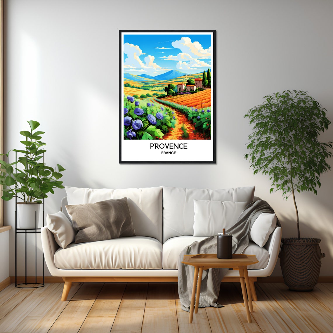 Beautiful Provence Lavender Fields France Vintage Travel Poster - Image 2
