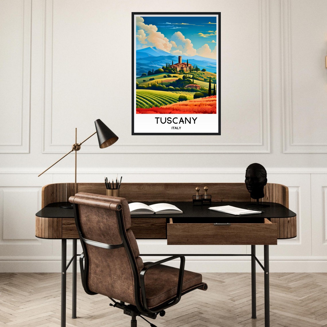 Tuscany Travel Poster Tuscany Travel Print Tuscany Italy Print Tuscany Poster Tuscany Travel Gift Tuscany Lover Gift Tuscany Travel Art - Image 2