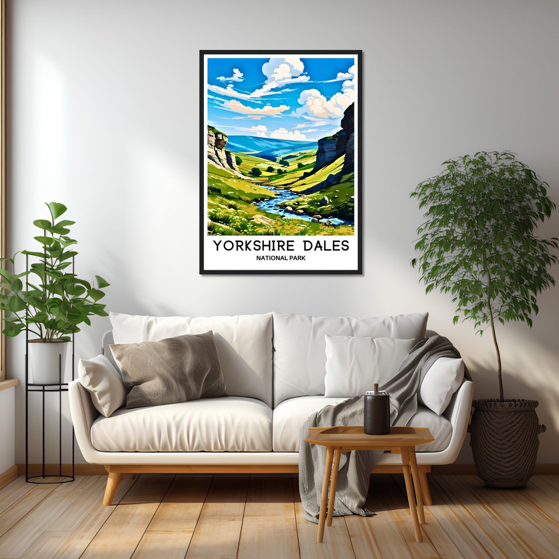 Yorkshire Dales National Park Limestone Valley Travel Poster - Image 2