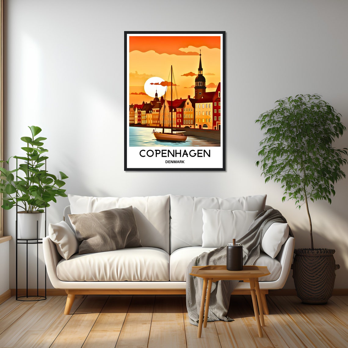 Copenhagen Travel Poster Copenhagen Travel Print Copenhagen Denmark Print Copenhagen Travel Gift Copenhagen Lover Gift Copenhagen Art Print - Image 3