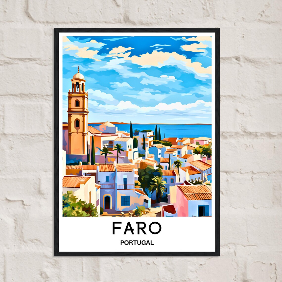Faro Travel Poster, Portuguese Algarve Art Print - Image 2