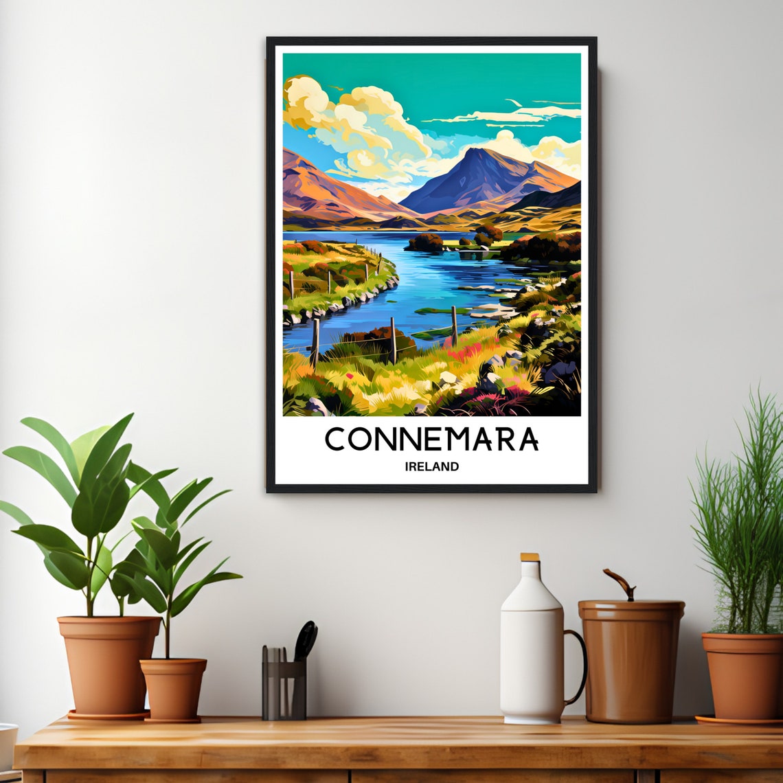 Connemara Travel Poster Connemara Travel Print Connemara Ireland Print Irish Art Print Connemara Travel Art Connemara Travel Gift Ireland - Image 3