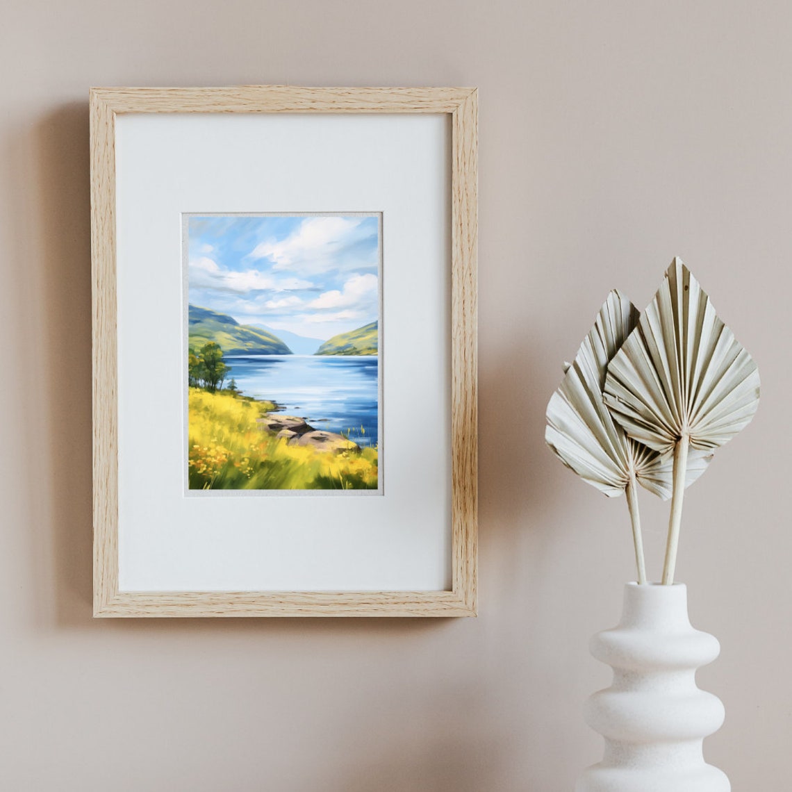 Loch Ness Highland Lake Surrounded By Green Scottish Hills Poster - Image 2