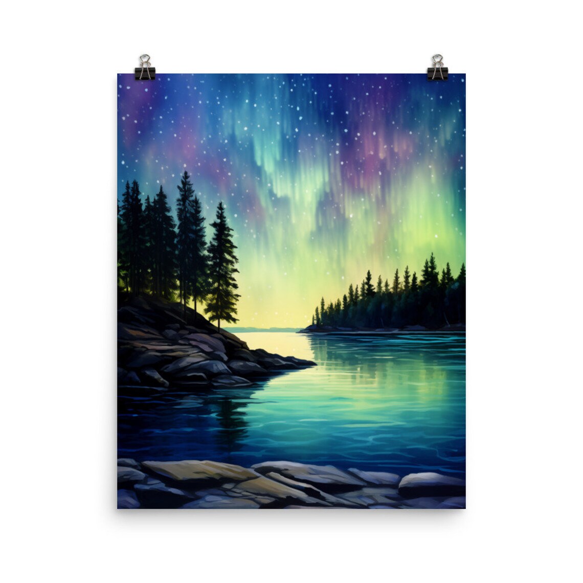 Voyageurs National Park Watercolor Art Print