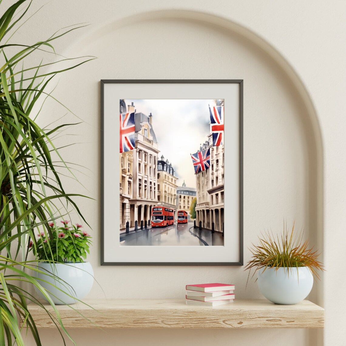 Regent Street Watercolor Travel Poster, London - Image 3