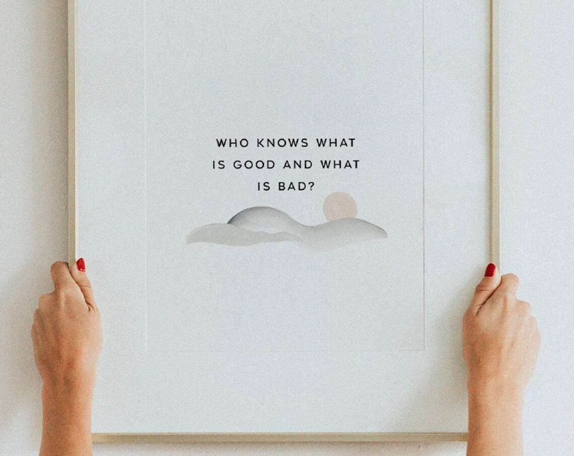 Taoist Parable Quote Art Print, Spiritual Sage - Image 2