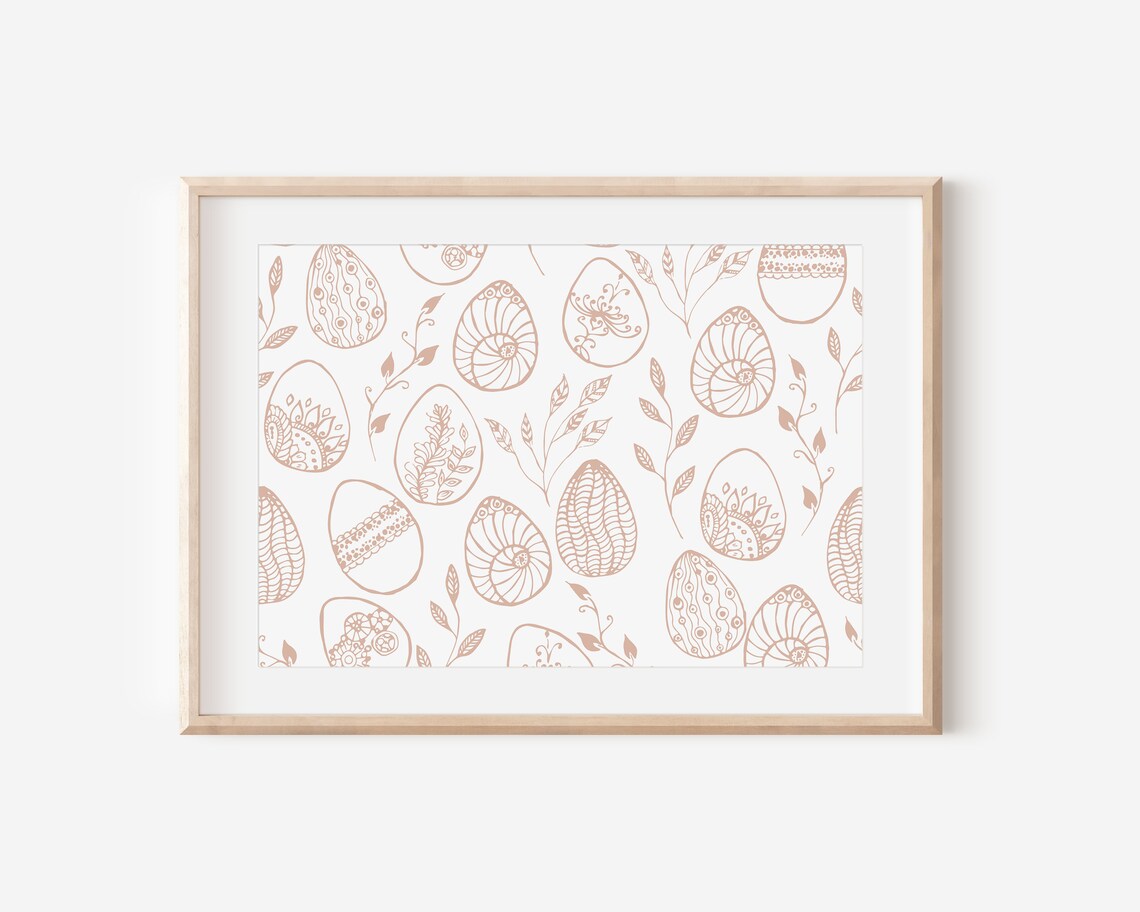 Easter Eggs Print, Minimalist Easter Decor - Image 3