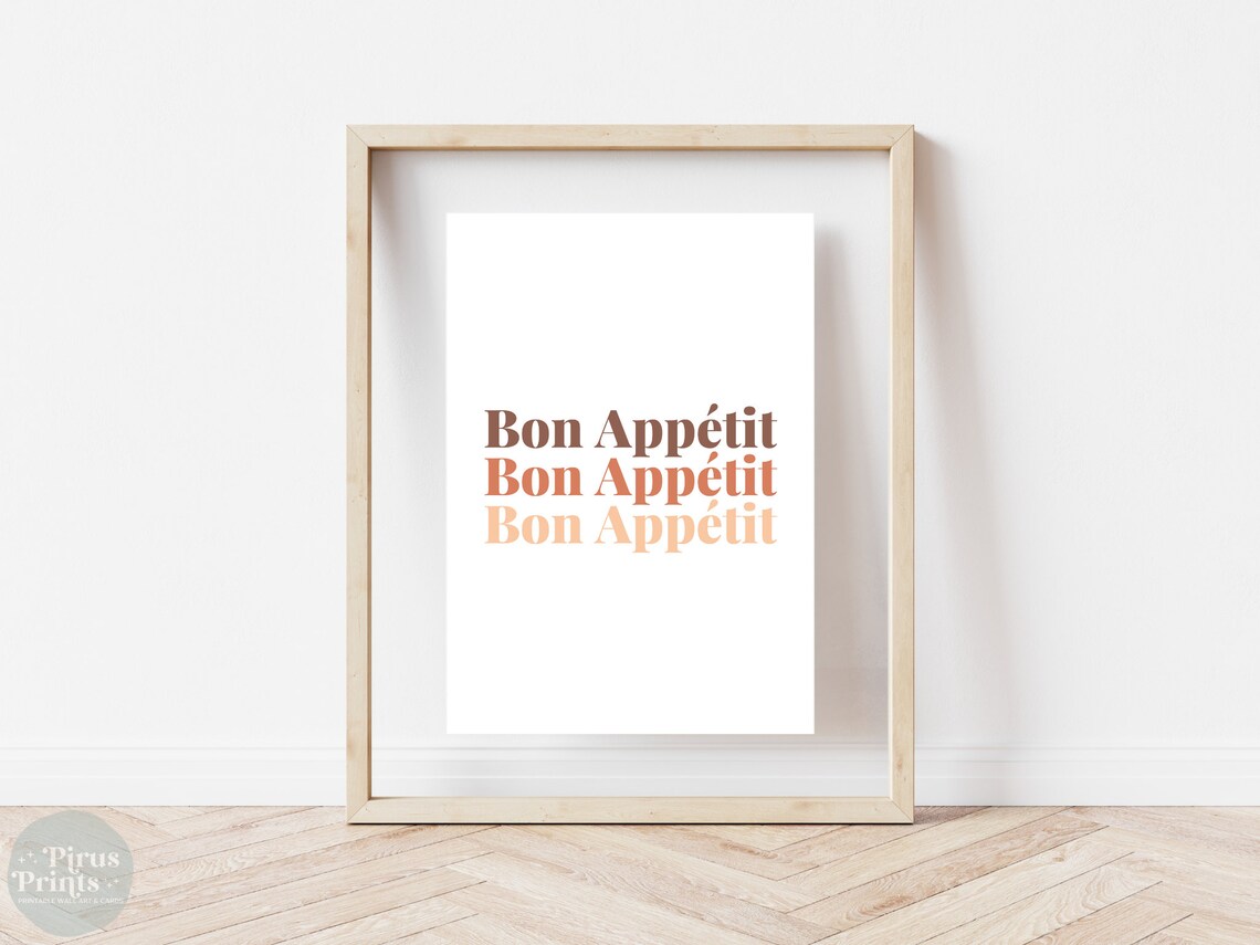 Bon Appetit Art Print, Kitchen Wall Decor - Image 4