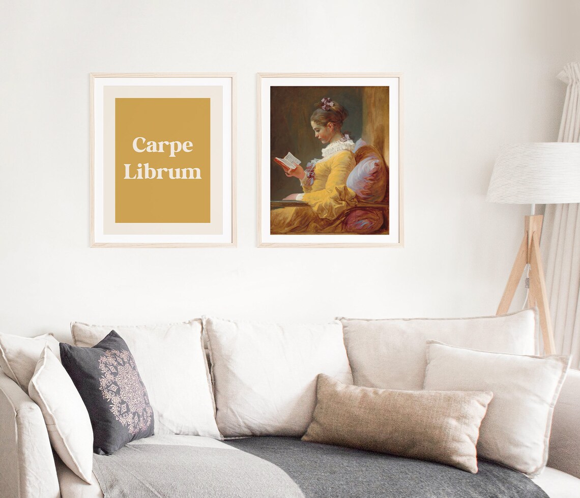 Carpe Librum Latin Book Quote Art Print, Library Decor - Image 5