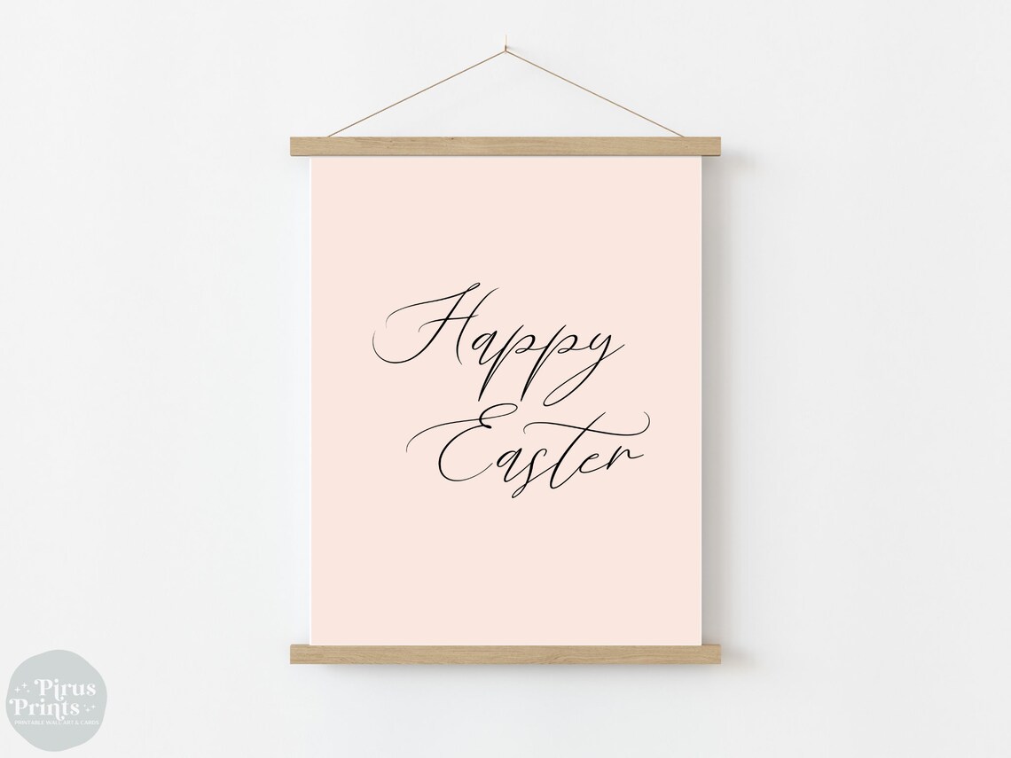 Easter Sign, Happy Easter Decorations Art Print - Image 4