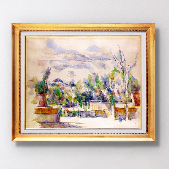 Paul Cezanne The Terrace At The Garden At Les Lauves 1902 Fine Art Glice Sku 0271