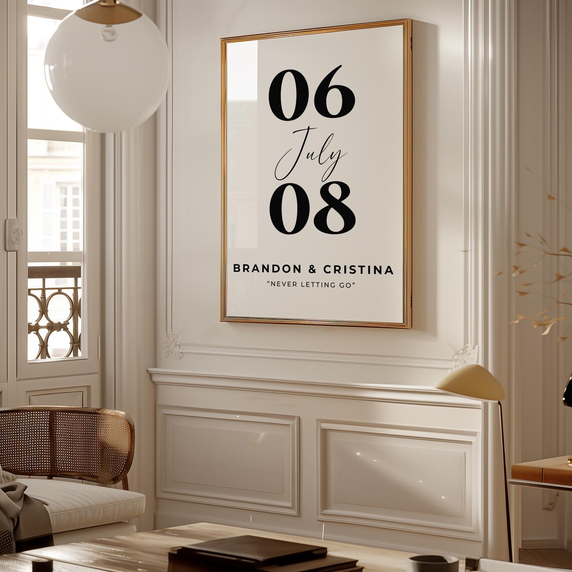 Anniversary Gift For Wife Important Dates Print - Image 2