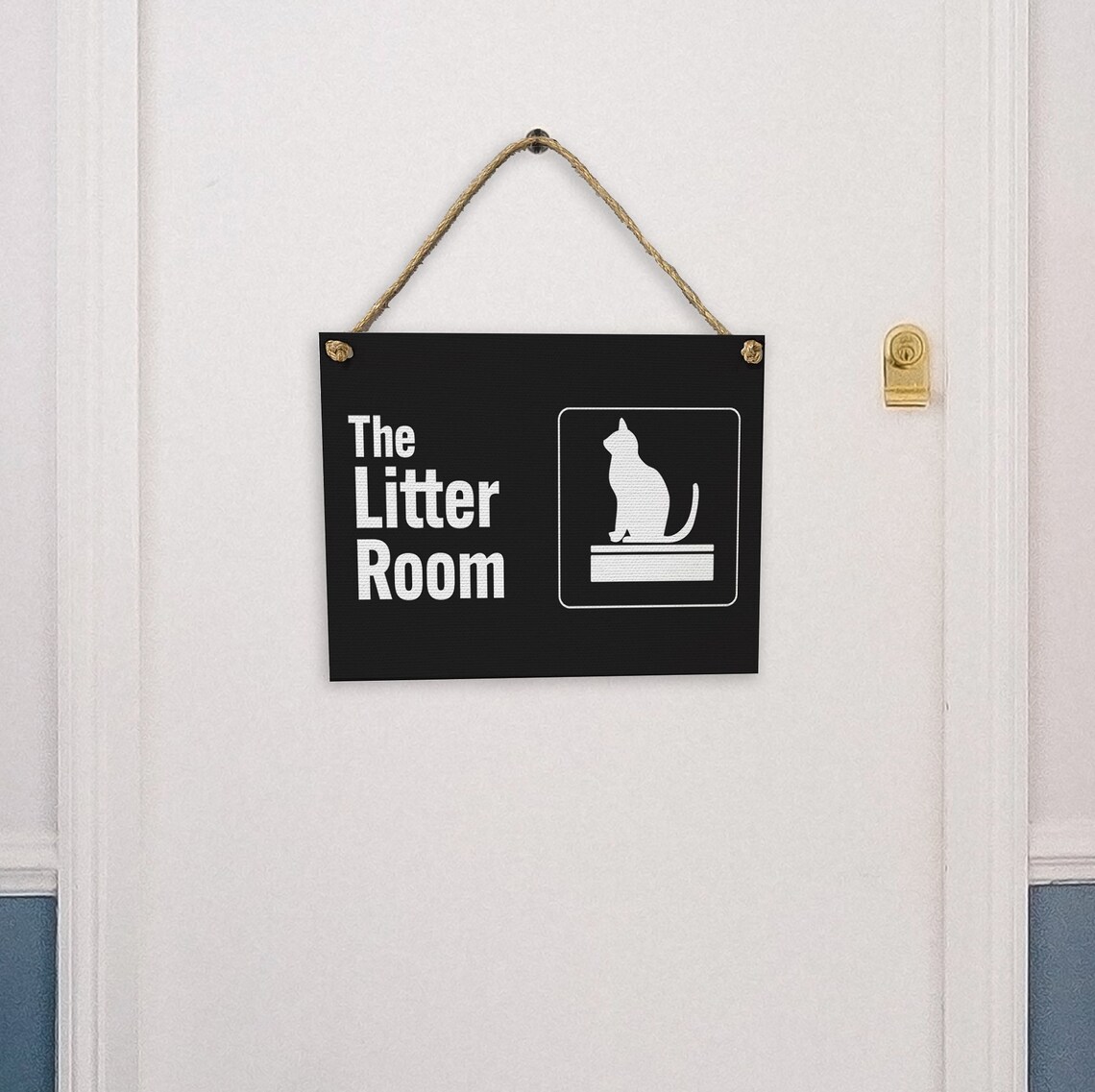 The Litter Room Funny Cat Sign Humorous Pet Owner Wall Decor Poster - Image 2