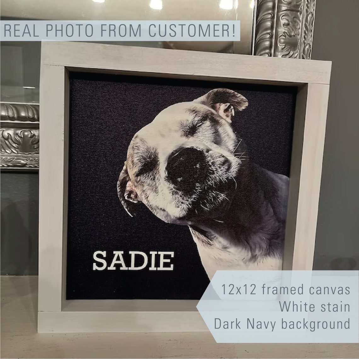 Custom Two Dogs Oil Effect Portrait Personalized Names Pets Poster - Image 2
