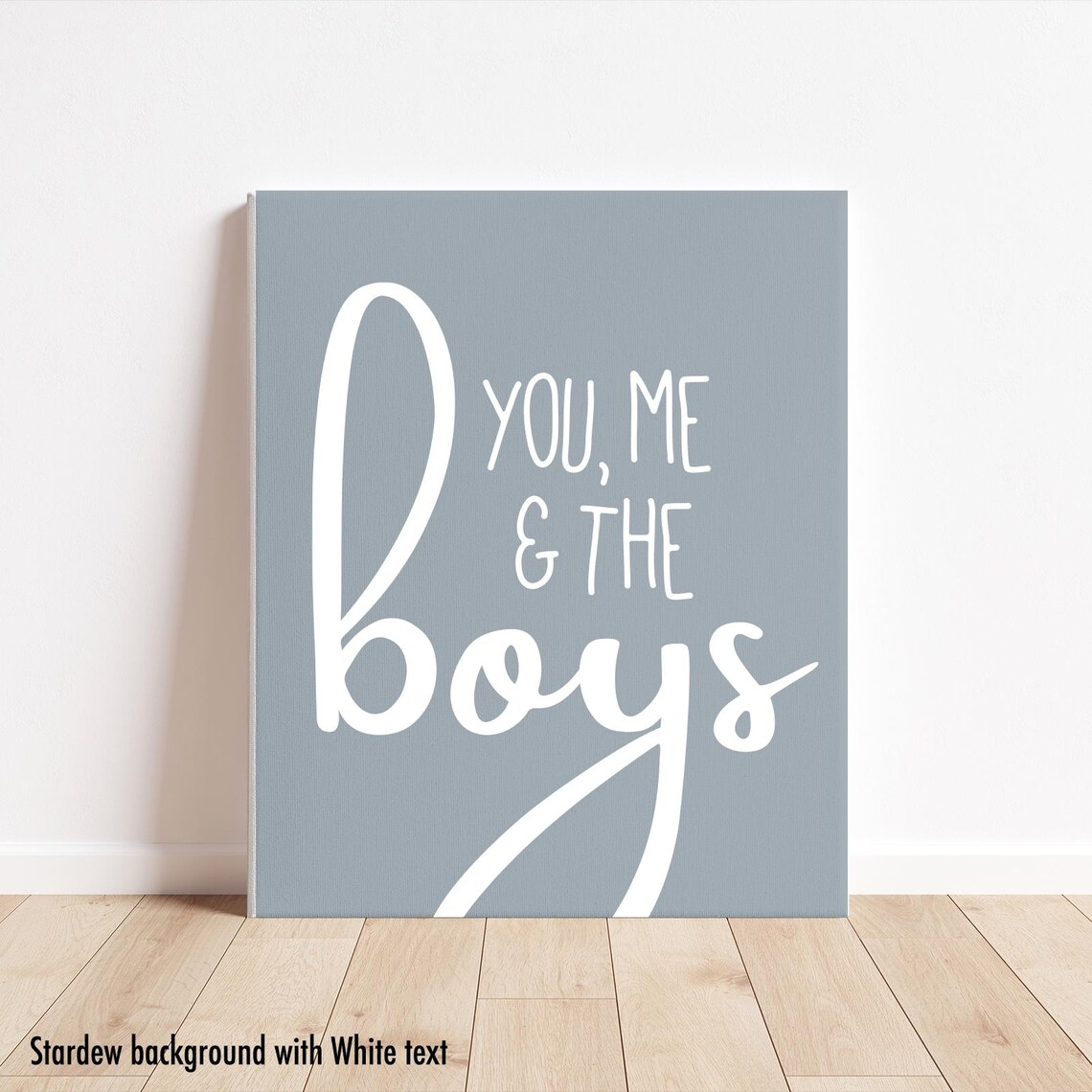 You Me And The Boys Family Room Modern Farmhouse Wall Decor Poster - Image 3