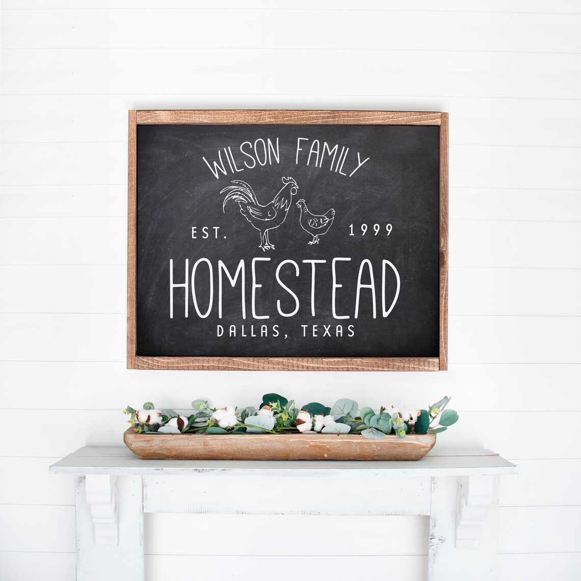 Personalized Homestead Sign, Faux Chalkboard Art Print - Image 3